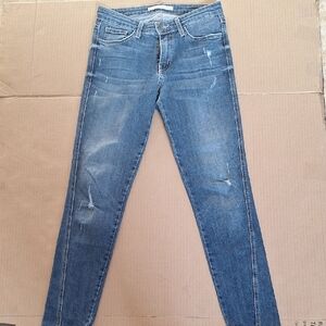 Flying Monkey Distressed Blue Skinny Jeans